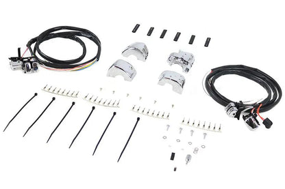 Volt Tech Handlebar Control Switch Housing Kit Chrome for Harley Davidson XL & FXD by Volt Tech