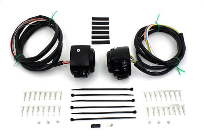 Volt Tech Handlebar Control Switch Housing Kit Black for Harley Davidson XL & FXD by Volt Tech