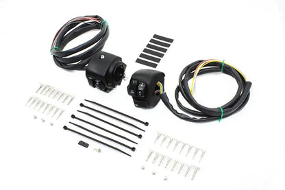 Volt Tech Handlebar Control Switch Housing Kit Black for Harley Davidson XL & FXD by Volt Tech