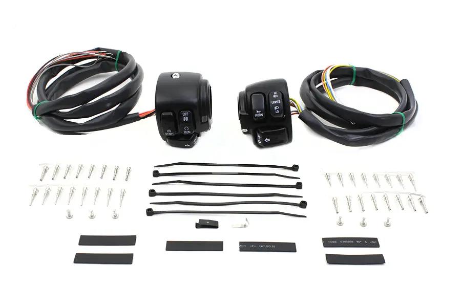 Volt Tech Handlebar Control Switch Housing Kit Black for Harley Davidson XL & FXD by Volt Tech