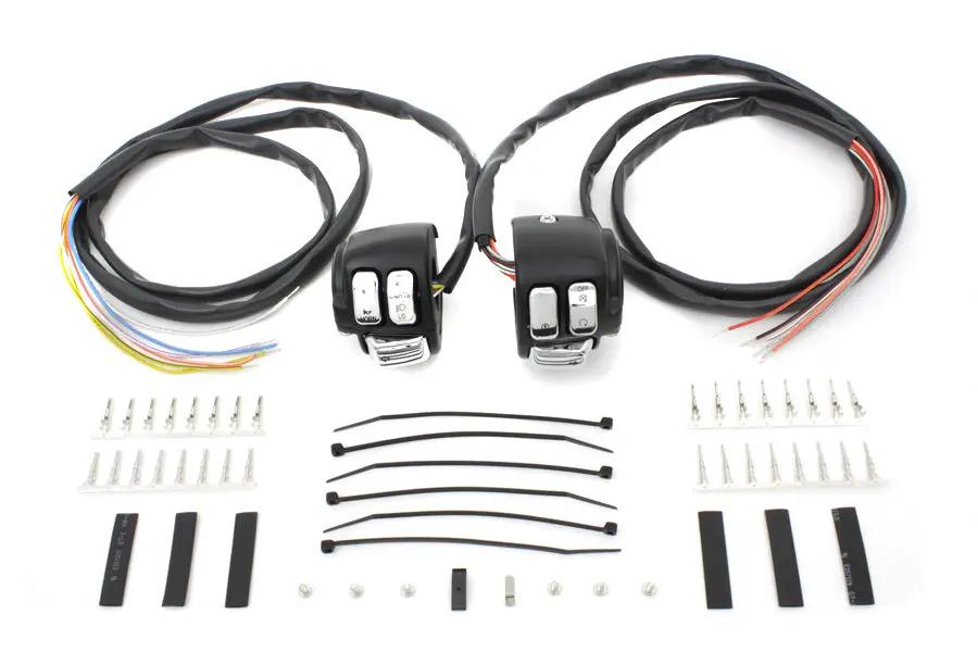 Volt Tech Handlebar Control Switch Housing Kit for Harley Davidson XL & FXD Models - Part 371014 by Volt Tech