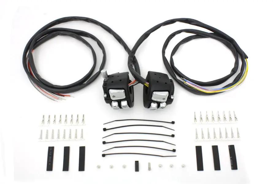 Volt Tech Handlebar Control Switch Housing Kit for Harley Davidson XL & FXD Models - Part 371014 by Volt Tech
