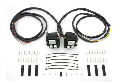 Volt Tech Handlebar Control Switch Housing Kit for Harley Davidson XL & FXD Models - Part 371014 by Volt Tech