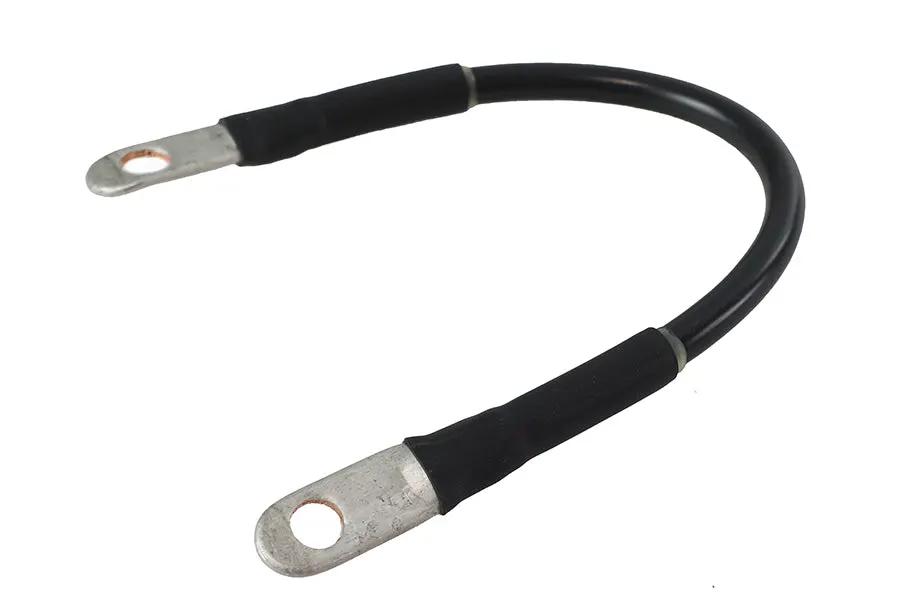 V-Twin Black Positive/Negative 10-3/4 inch Battery Cable for Harley Davidson FXR and XL Models by V-Twin