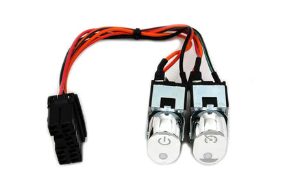 Volt Tech Rocker Style Handlebar Switch Kit Chrome for Harley Davidson FLHX (2008-2017) by Volt Tech