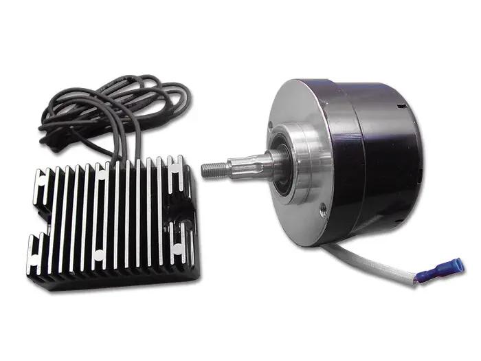 Volt Tech Black 17 Amp 12 Volt Alternator Generator Conversion Kit for Harley Davidson G Models by Volt Tech