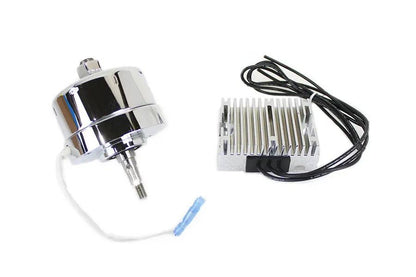 Volt Tech Chrome 17 Amp Alternator Generator Conversion Kit for Harley Davidson G Models by Volt Tech