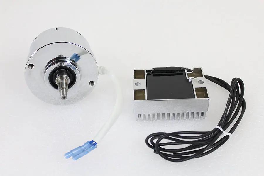 Volt Tech Chrome 17 Amp Alternator Generator Conversion Kit for Harley Davidson G Models by Volt Tech