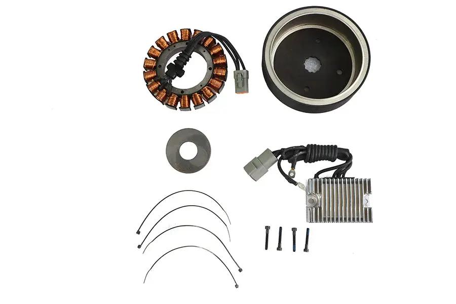 Volt Tech Alternator Charging System Kit 38 Amp for Harley Davidson FXD and FXST Models by Volt Tech