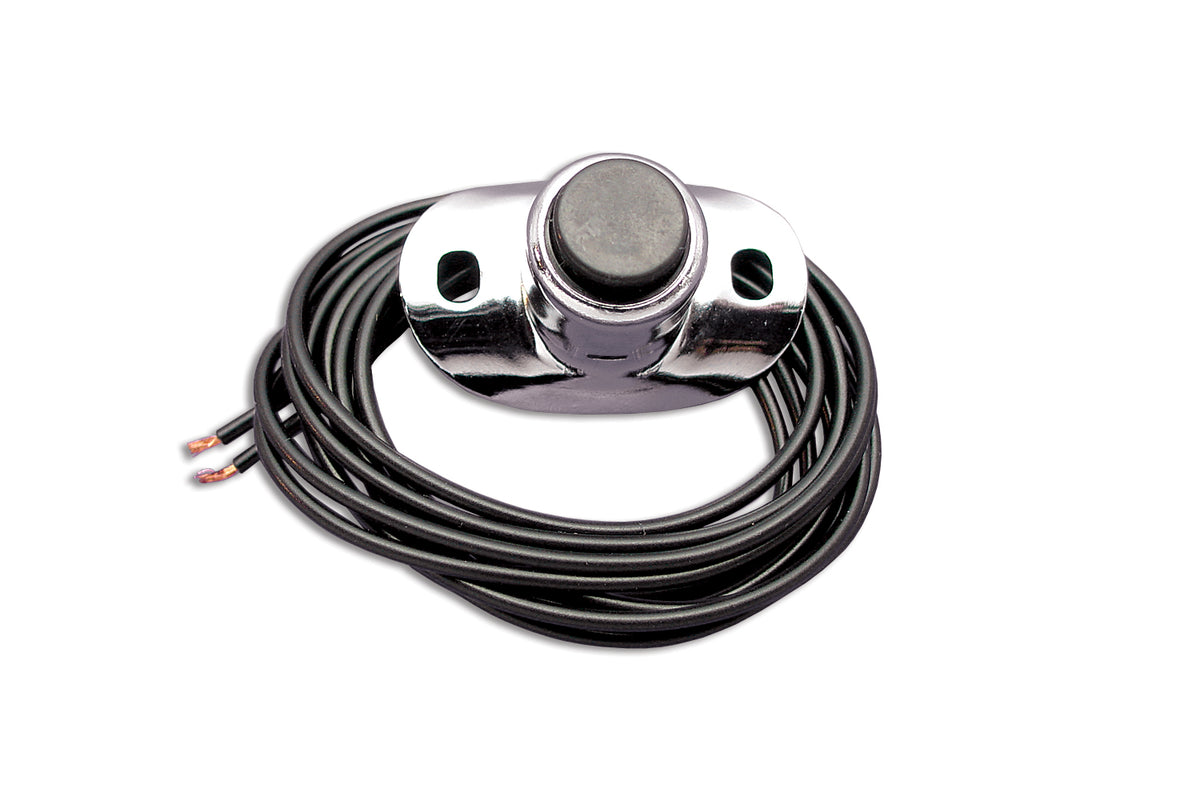 Volt Tech 85955 Chrome Two-Wire Horn Switch Button for Harley-Davidson