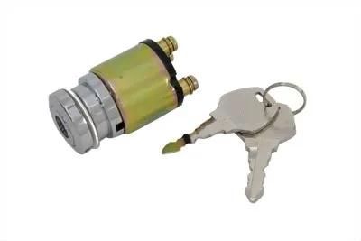 Volt Tech Chrome Ignition Key Switch for Harley Davidson FX & FXR Models - Part 71375 by Volt Tech