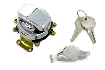 Volt Tech Fat Bob Ignition Switch with 6 Terminals Chrome Part 70399 by Volt Tech