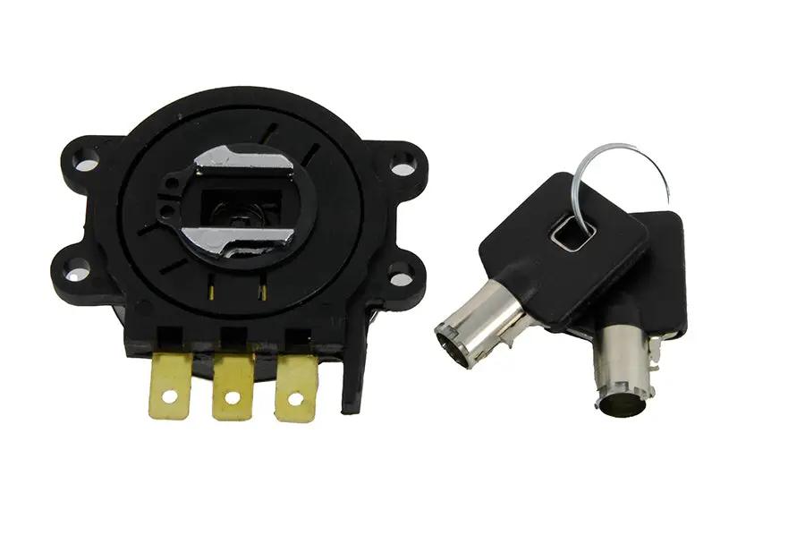Volt Tech Hinge Ignition Switch Chrome for Harley Davidson FXST (Part #21-0207) by Volt Tech
