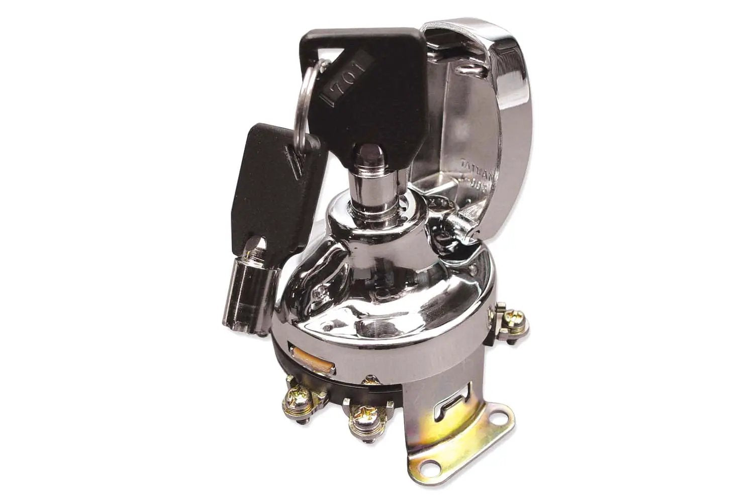 Volt Tech Hinge Ignition Switch Chrome Part 21-0202PA for Harley Davidson FLH by Volt Tech