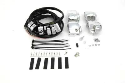 Volt Tech Chrome Switch Housing Kit for Harley Davidson FXST (1996-2005) by Volt Tech