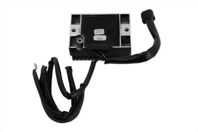 Volt Tech Black Regulator for 12 Volt 15 Amp Harley Davidson FL & FLH Models - Part No. 10-6001 *10'S* by Volt Tech