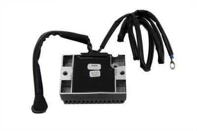 Volt Tech Black Regulator for 12 Volt 15 Amp Harley Davidson FL & FLH Models - Part No. 10-6001 *10'S* by Volt Tech
