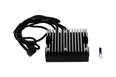 Volt Tech Black Regulator for Harley Davidson FL and FLH with 12V 17.8A Alternator (Part H1075) by Volt Tech