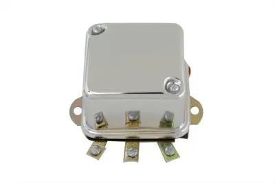 Volt Tech Chrome 6 Volt Mechanical Regulator (Part #77210C) for Harley Davidson XLH and FL Models by Volt Tech