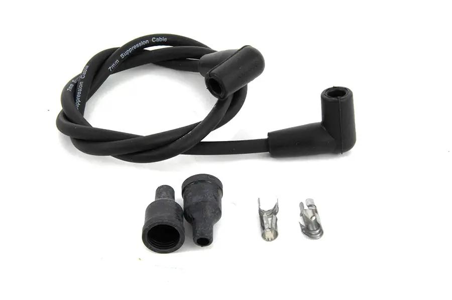 Volt Tech Universal Black 7mm Spark Plug Wire Kit - Suppression Core, 38 Inch Length by Volt Tech