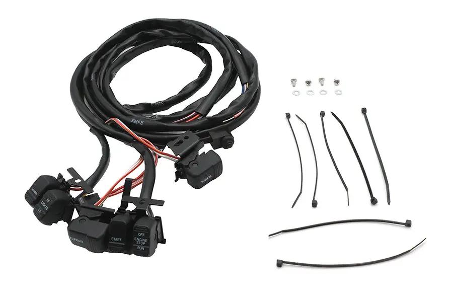 Volt Tech Black Handlebar Switch Kit for Harley Davidson FXST (1996-2005) Part #84135 by Volt Tech