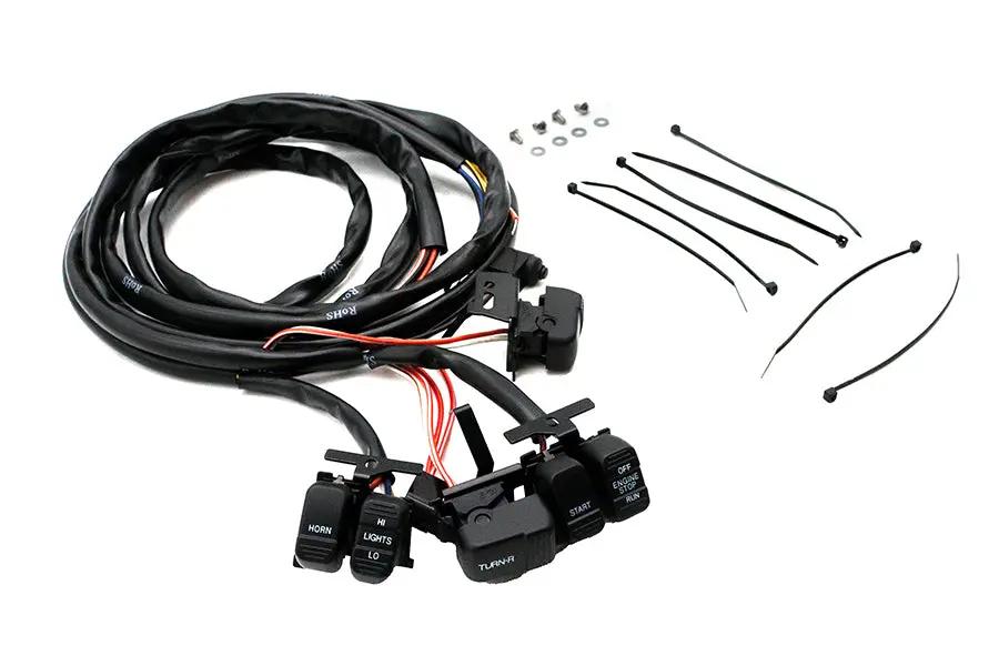 Volt Tech Black Handlebar Switch Kit for Harley Davidson FXST (1996-2005) Part #84135 by Volt Tech