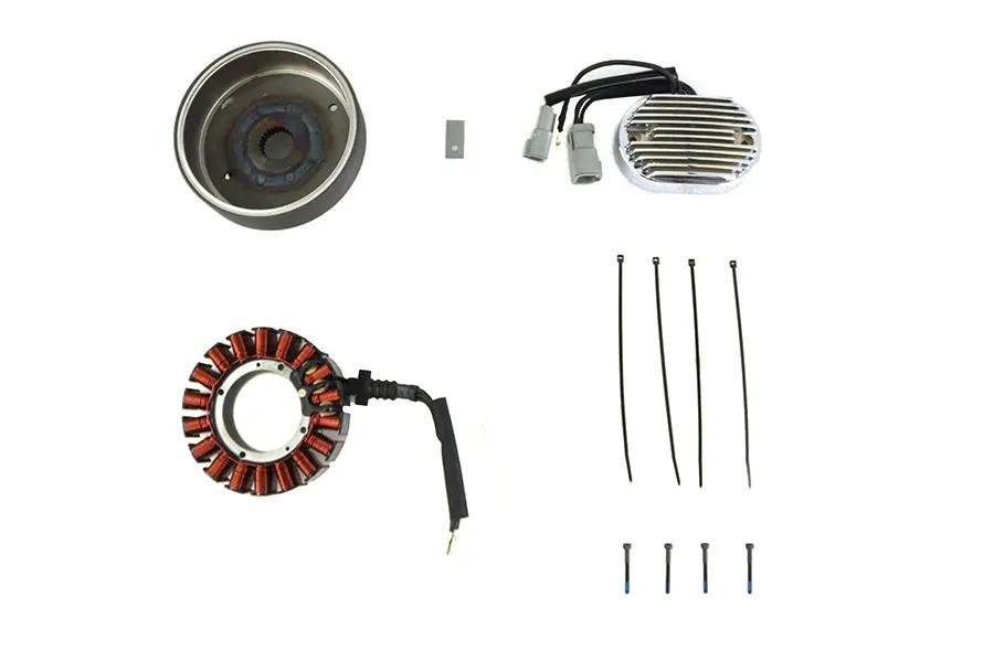 Volt Tech Alternator Charging System Kit 50 Amp for 2007 Harley Davidson FXST by Volt Tech