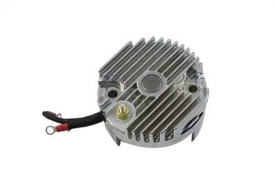 Volt Tech Chrome 12 Volt Regulator End Cover with High Output for Harley Davidson FL and XL Models by Volt Tech