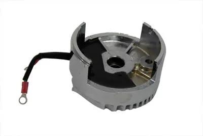 Volt Tech Chrome 12 Volt Regulator End Cover with Low Output for Harley Davidson FL and XL Models by Volt Tech