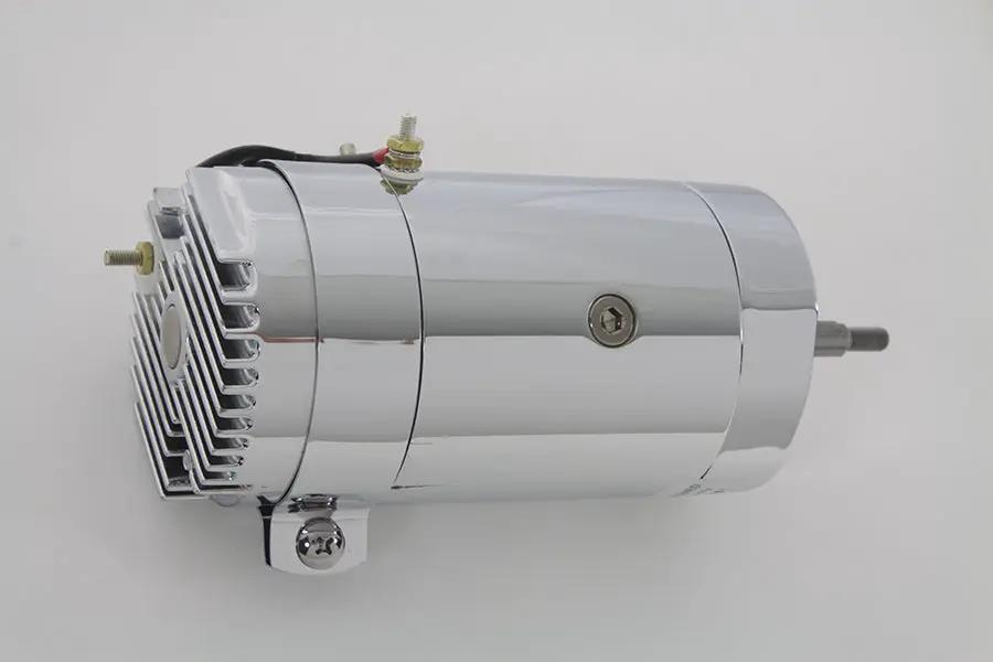 Volt Tech 12 Volt 2-Brush Generator with Low Output Chrome for Harley Davidson FL (1936-1969) by Volt Tech