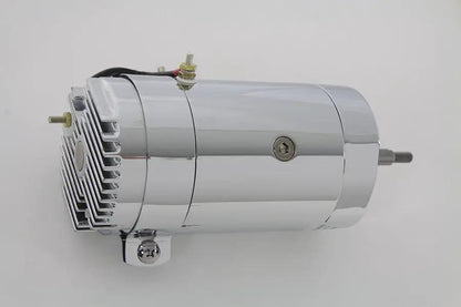Volt Tech 12 Volt 2-Brush Generator with Low Output Chrome for Harley Davidson FL (1936-1969) by Volt Tech