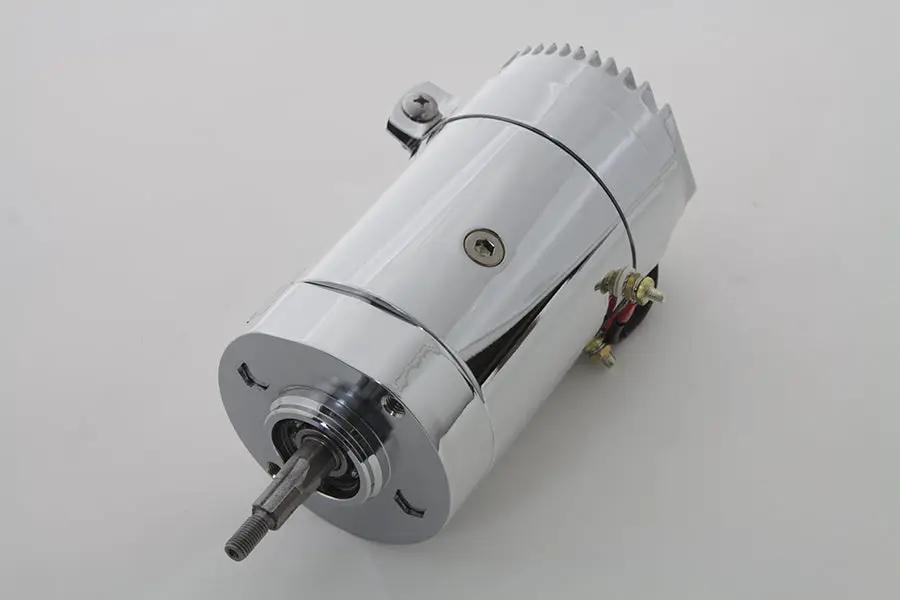 Volt Tech 12 Volt 2-Brush Generator with Low Output Chrome for Harley Davidson FL (1936-1969) by Volt Tech