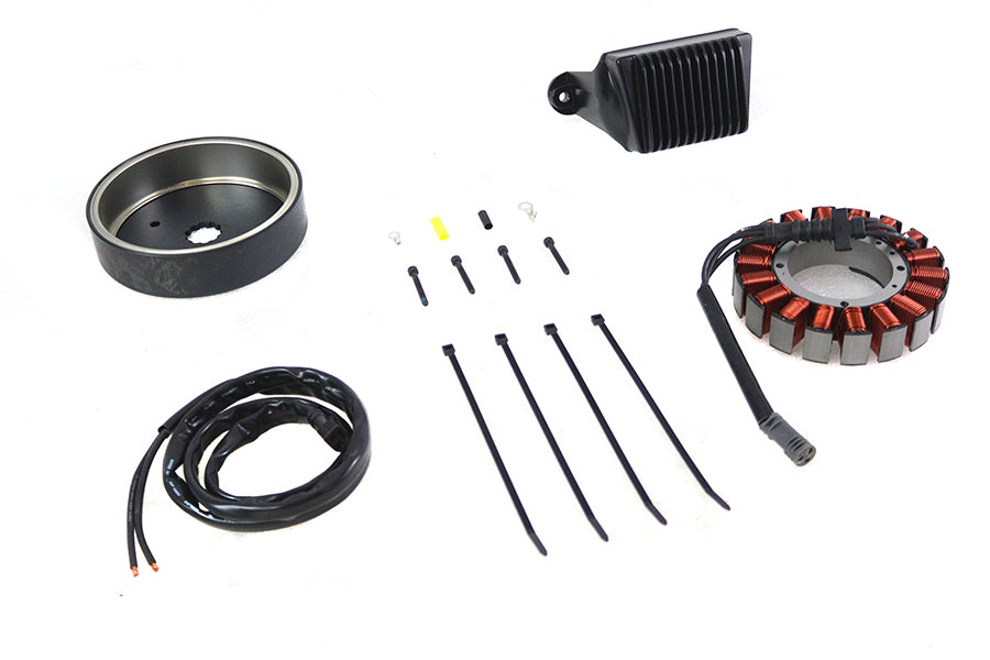 Volt Tech Alternator Charging System Kit 50 Amp for Harley Davidson FLHT and FLT Models
