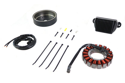 Volt Tech Alternator Charging System Kit 50 Amp for Harley Davidson FLHT and FLT Models