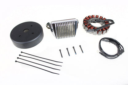 Volt Tech Alternator Charging System Kit 50 Amp for Harley Davidson FLH and FLT (Part Number 32-0836)
