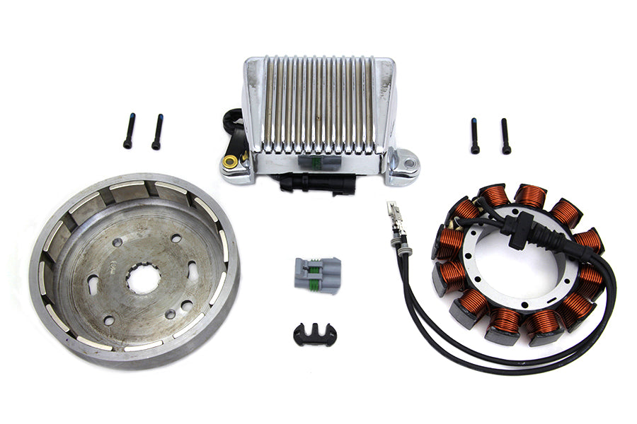 Volt Tech Alternator Charging System Kit 45 Amp for Harley Davidson FLT