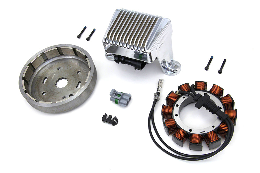 Volt Tech Alternator Charging System Kit 45 Amp for Harley Davidson FLT