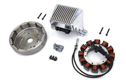 Volt Tech Alternator Charging System Kit 45 Amp for Harley Davidson FLT