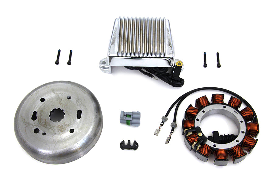 Volt Tech Alternator Charging System Kit 45 Amp for Harley Davidson FLT