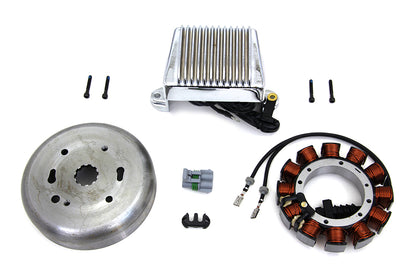 Volt Tech Alternator Charging System Kit 45 Amp for Harley Davidson FLT