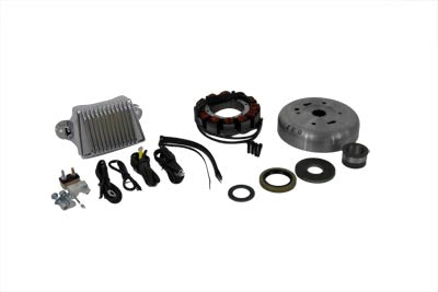 Volt Tech Alternator Charging System Kit 45 Amp for Harley Davidson FLT
