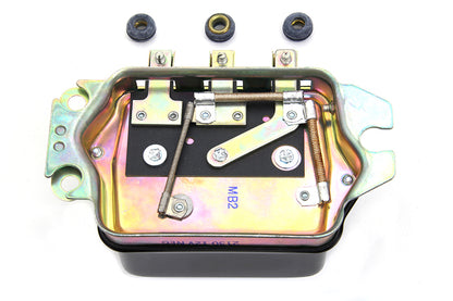 V-Twin Delco Remy Type Black 12 Volt Mechanical Regulator for Harley Davidson XL (1967-1976)