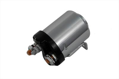 Volt Tech Chrome Starter Solenoid Part 184151 for Harley Davidson FXST and FL Models