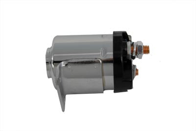 Volt Tech Chrome Starter Solenoid Part 184151 for Harley Davidson FXST and FL Models