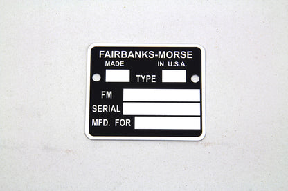Volt Tech Magneto Name Tag for Harley Davidson XLCH 1965-1969 – Aluminum with Black Imprint, Part 77228A