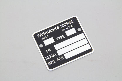 Volt Tech Magneto Name Tag for Harley Davidson XLCH 1965-1969 – Aluminum with Black Imprint, Part 77228A
