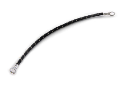 V-Twin Cloth Covered Battery Ground Wire for Harley Davidson EL Models, 7 Inch Center-to-Center Length