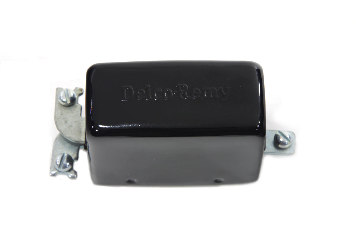 Volt Tech Black Replica 3-Brush Relay for Harley Davidson EL and UL Models