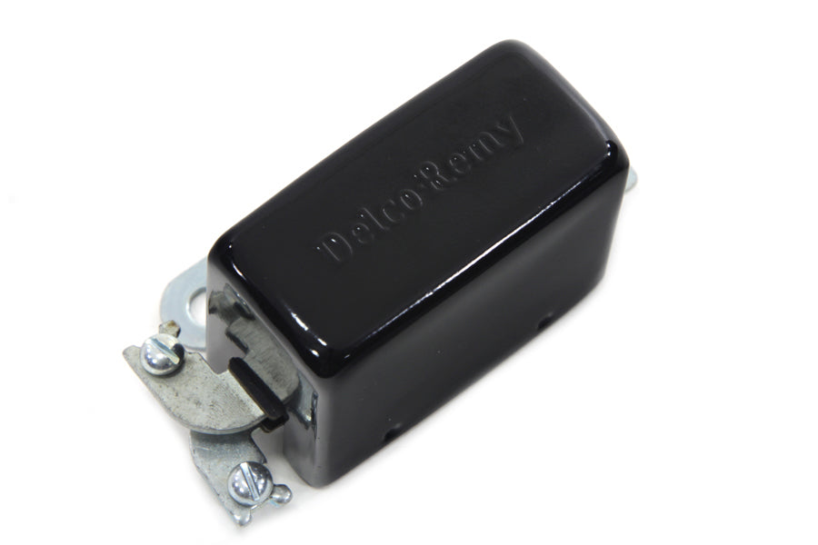 Volt Tech Black Replica 3-Brush Relay for Harley Davidson EL and UL Models