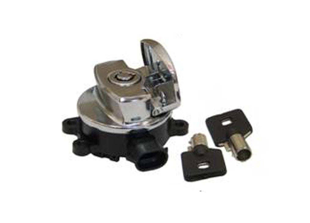 Volt Tech E21-0214 Ignition Key Switch Chrome for Harley Davidson FXST